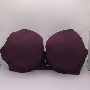 PINK bra size 36DD, burgundy push up